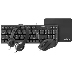 Combo 4u1 set: tastatura, miš, podloga i slušalice UGO, (UHD-1136)