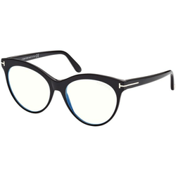 TOM FORD Okvir za naočare Blue Block 0FT5827-B 155, Ženski, Crni