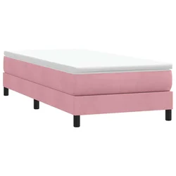 Box Spring krevet bez madraca ružičasti 80x210 cm samt