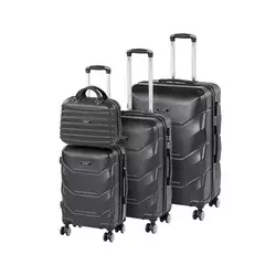 Komplet kovčkov TraveLux Max na koleščkih črne barve