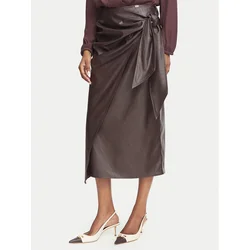 Elisabetta Franchi Krilo iz umetnega usnja GO-218-66E2-V320 Temno rjava Regular Fit