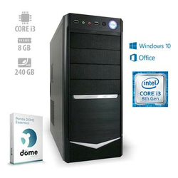 Računalnik ANNI CX3/i3-8100 (3.6 GHz), 8GB, 240GB SSD, Windows 10, Office 365, Panda Dome Essential