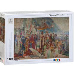 Oddo Puzzle Slagalica Marko Murat - Ulazak cara Dušana u Dubrovnik Puzzla Serbian Art Collection 960179, 1000 delova