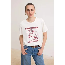 Trendyol Milla Ženska majica TWOSS26TS00091, Bela