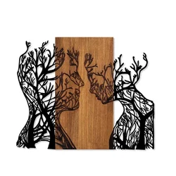 Wallity Zidna dekoracija Tree Woman And Man, 70x58cm