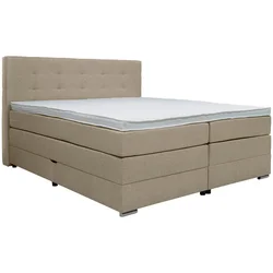 Moderano BOXSPRING POSTELJA 160 cm x 200 cm , tekstil sivobež