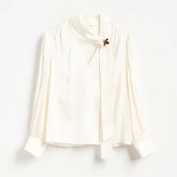 Reserved - LADIES` BLOUSE & BROOCH