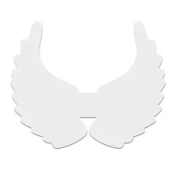 shumee Bela angelska krila MDF božično darilo makrame okrasna krila