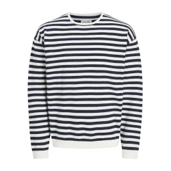 JACK & JONES Muški džemper 12269031, Belo-teget