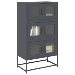 Visoka ploča antracit 68x39x123 cm čelik