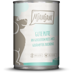 Mjamjam Pasja hrana - puran, riž in bučke - 400 g
