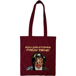 The Rolling Stones Foreign Tongues Platnena torba Rdeča