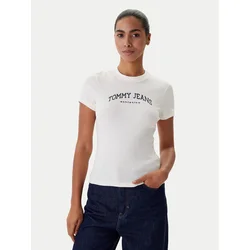 Tommy Jeans Majica DW0DW22302 Bela