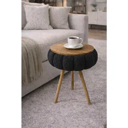 Hanah Home pomoćni sto Papatya Zgn, crni