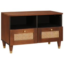 TV ormar s ladicama Smeđa 70 x 33,5 x 46 cm Čvrsto drvo manga
