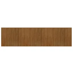 Vidaxl Preproga pravokotna rjava 80x300 cm bambus