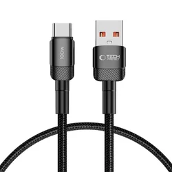 Tech-protect Kabel USB-C - USB-A 100W 5A 0,5 m - črn