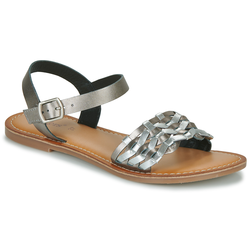 KICKERS Kick Dazed, Sandali Bassi Donna, Bianco Stampa Marrone, 36 EU