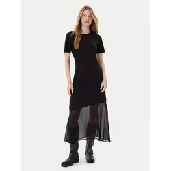 DKNY Vsakodnevna obleka P5GDFCNA Črna Regular Fit