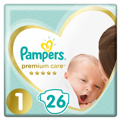 Pampers pelene Premium Care veličina 1 (2-5 kg) 26 kom