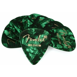 Fender 351 Shape Picks Medium Green Moto 12 Pack