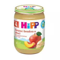 Hipp kašica banana i breskva u jabuci 190g