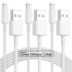 Infostyle polnilni kabel USB-A – Lightning 2 m, bela – 3 kosi