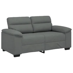 Vidaxl Dvosed temno siv 160x81x84 cm blago