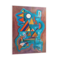 Canvas Slika na platnu Standing, Wassily Kandinsky, Sa ramom, 90 x 120 cm, Beli