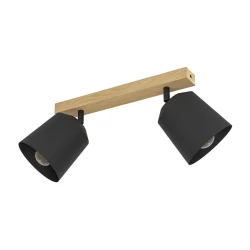EGLO Cotorro Spot rasveta, E27, 2x25W, IP20, Braon-crna