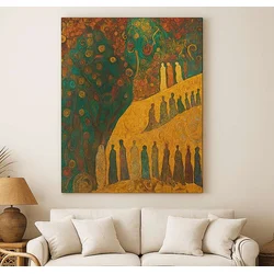 Wallity Dekorativna slika na platnu, 50x70cm, Šarena