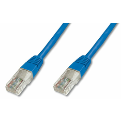 RJ45 mrežni kabel CAT 5e U/UTP [1x RJ45 utikač - 1x RJ45 utikač] 1 m plavi  s UL certifika