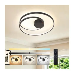 Brilagi - TWISTER LED stropno svetlo, prigušiva, LED/48W/230V, O 50 cm, crna + daljinski upravljač