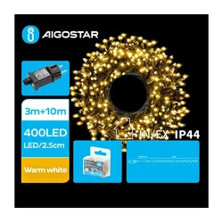 Aigostar - LED Spoljašnji  lanac 400xLED/8 funkcija 13m IP44 topla bela