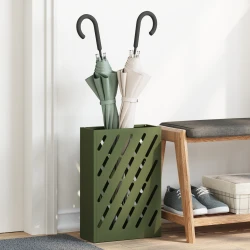 Stalak za kišobran Maslinovo zelena 28 x 12 x 41 cm Čelik