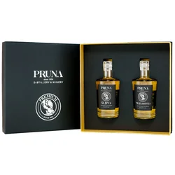 Pruna Set rakija u lux pakovanju Šljiva i Vilijamovka, 2 x 350ml
