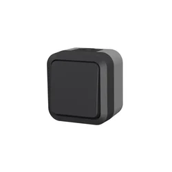 Nadometno stikalo za enojni zvonec Aqua Pro IP55 grafitno siva 60322