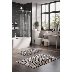 Lessentiel Maison Set prostirki za kupatilo CT-5197, 2 Komada, Siva