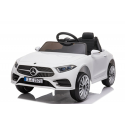 Mercedes CLS 350 Licencirani auto na akumulator sa kožnim sedištem i mekim gumama - Beli