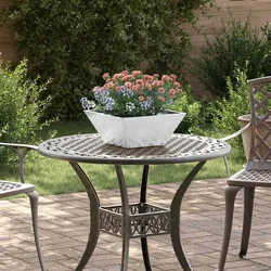 Vrtna saksija 5 pcs Srebrno 35 x 35 x 15 cm Cinkani čelik