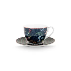Pip Studio  Skodelica s podstavkom  Berry Blues 280 ml
