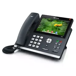 Yealink SIP-T48G, Ultra-elegant Gigabit IP Phone 7 800 x 480-pixel color touch screen, Optima HD voice, 2x Gigabit LAN Ports (PoE), 1X USB Port (Bluetooth), 16 SIP accounts, without PSU (SIP-T48G)