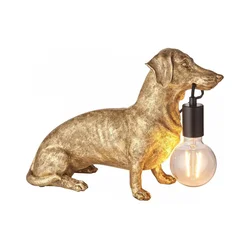 Endon 101187 - Stona lampa DACHSHUND 1xE27/10W/230V zlatna