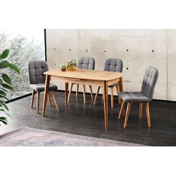 Hanah Home Retro 1192 Trpezarijski sto, Braon