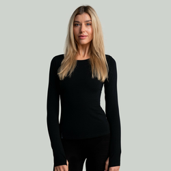 STRIX Ženska majica dugih rukava MERINO I Black