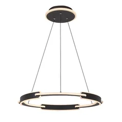 Rabalux Visilica Sindri, LED 45W, 3200lm, DIP prekidač 3000-4000K, R60cm, Crna
