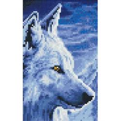 Pingo Ars Dijamantski mozaik Beli vuk, 20x30 cm