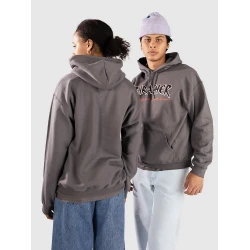Thrasher Slash moški pulover s kapuco charcoal