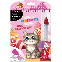 Derform Čarobna pobarvanka za večkratno uporabo z flomastrom za otroke KIDEA CATS