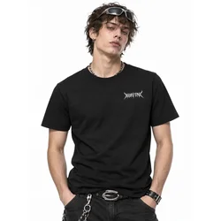 Norvine Majica Norvine Y2K Tribal Style Techno 2000s T-Shirt črna